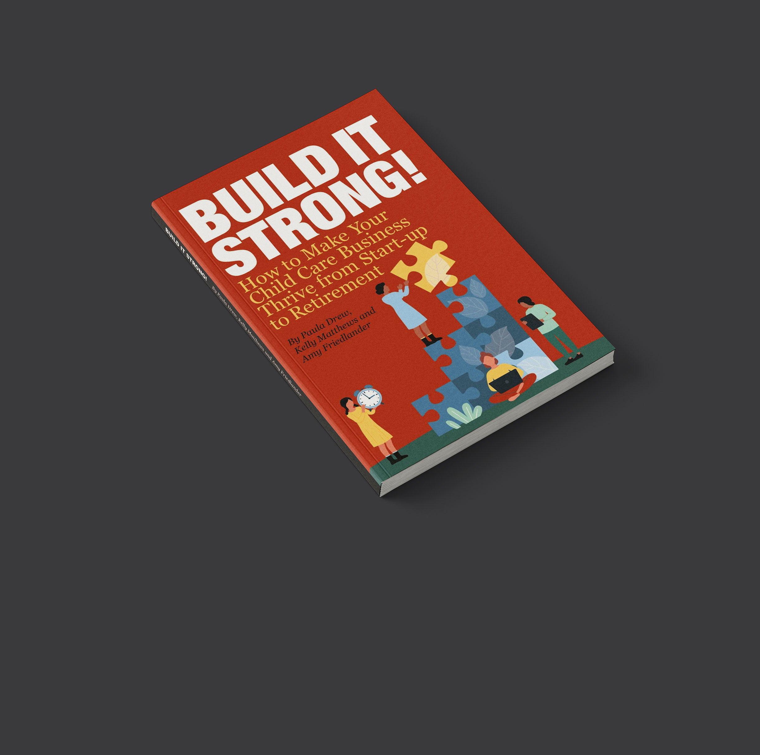 Build It Strong! book on dark gray background